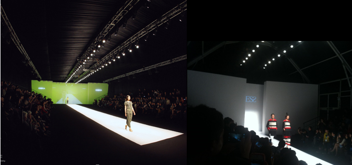 2013上海时装周舞台和2014上海时装周舞台比较